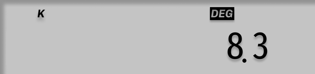 Display shows 8.3