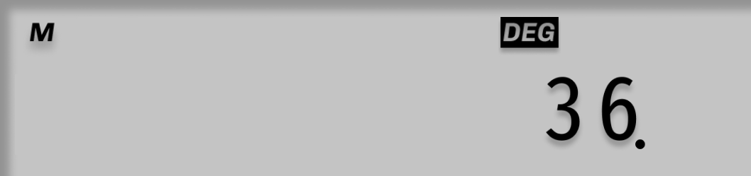 Display shows 36.