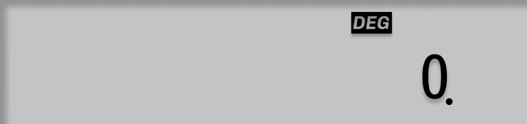 Display shows 0.