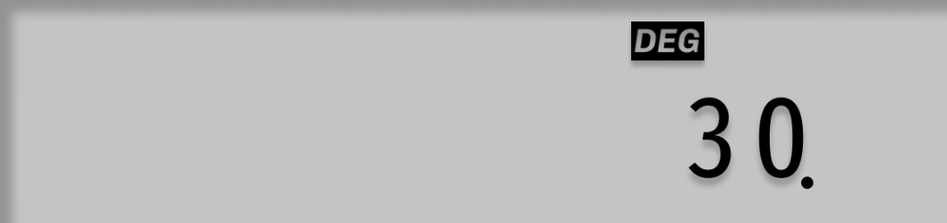 Display shows 30.