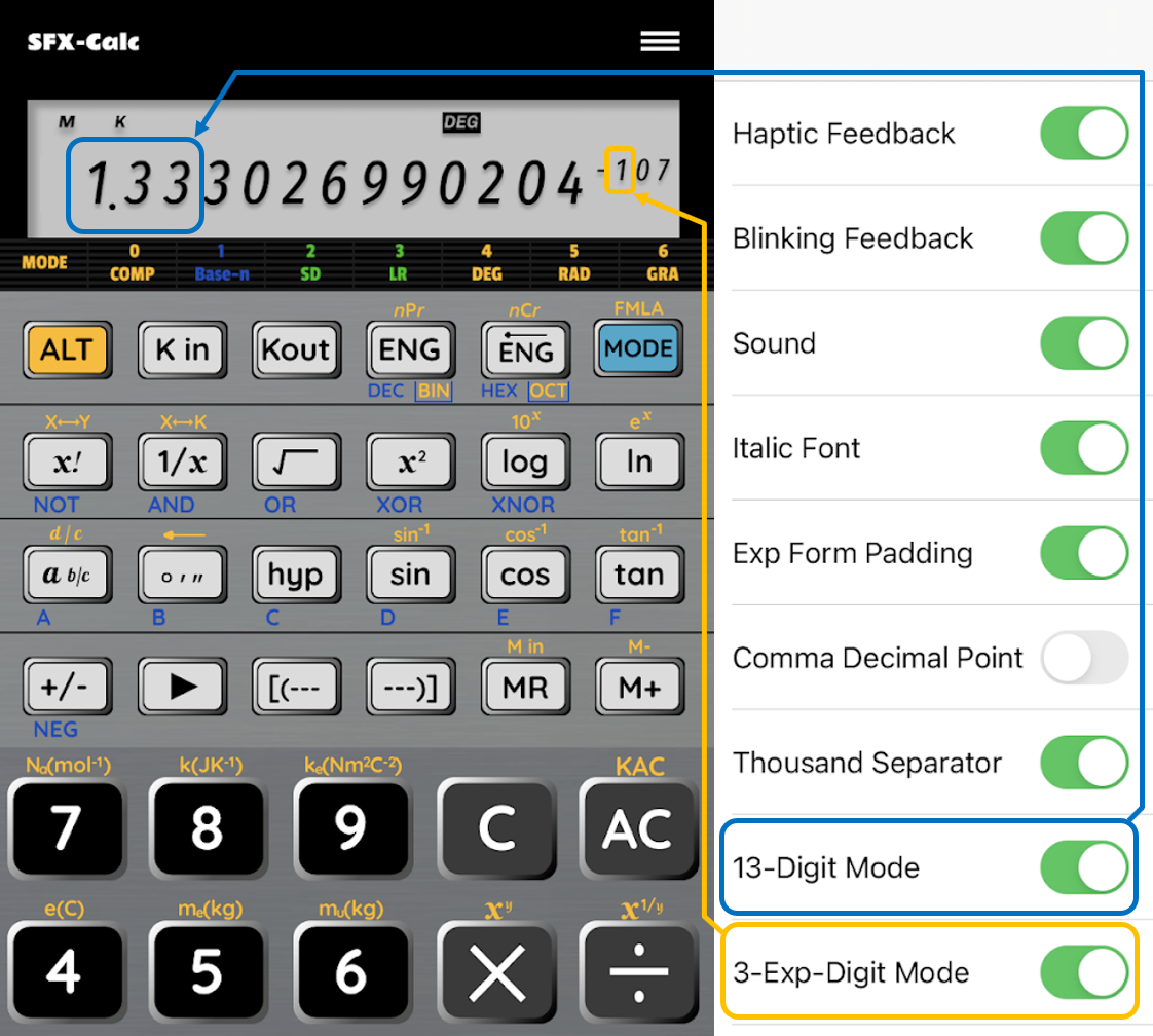 A screenshot of a calculator Description automatically generated